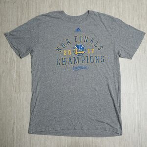 NBA Golden State Warriors 2017 Champions Shirt Womens XL Gray Short Sleeve Crew